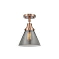 thumbnail image 1 of Innovations Lighting - Cone - 7.75 Inch 3.5W 1 LED Flush Mount  Antique Copper, 1 of 1