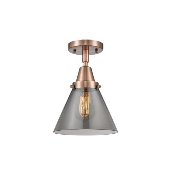 Innovations Lighting - Cone - 7.75 Inch 3.5W 1 LED Flush Mount Antique Copper