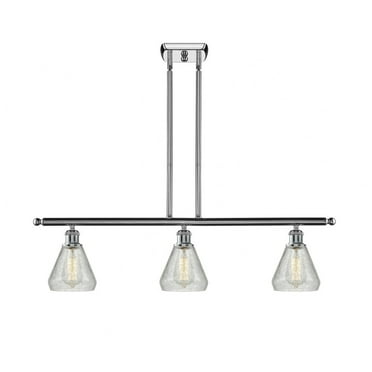 516-3I-PC-G275-Innovations Lighting-Conesus - 3 Light Island In Industrial Style-11 Inches Tall and 36 Inches Wide-Polished Chrome Finish-Clear