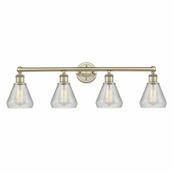 Innovations Lighting - Conesus - 4 Light Bath Vanity In Industrial Style-12.5