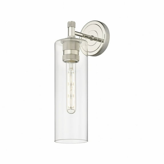 Innovations Lighting Crown Point - 1 Light 12" Wall-Mounted Sconce Clear/Polished Nickel