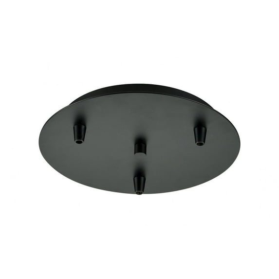Innovations Lighting - Custom Cord - 3 Light Round Multi Port Canopy In