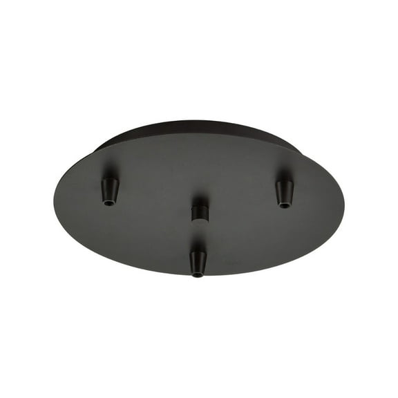 Innovations Lighting - Custom Cord-3 Light Round Multi Port Canopy in