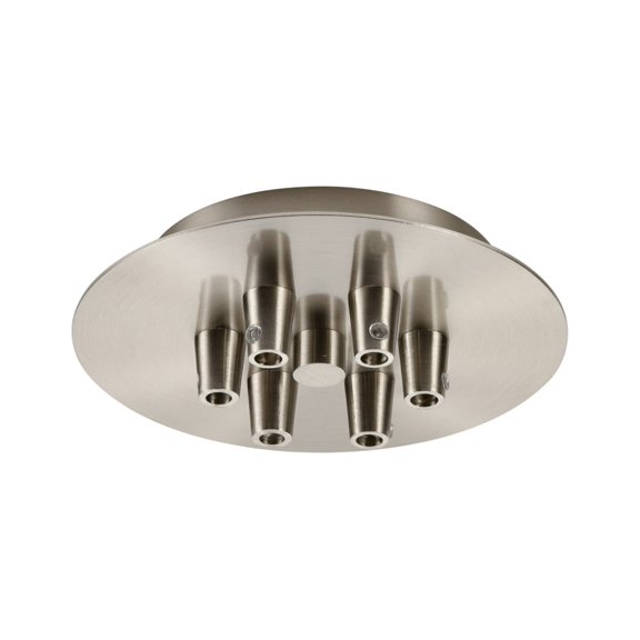 Innovations Lighting - Custom Cord-6 Light Round Multi Port Canopy in
