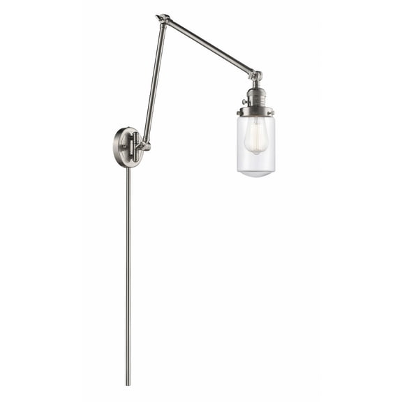 Innovations Lighting - Dover - 1 Light Double Extension Swing Arm Wall Sconce In