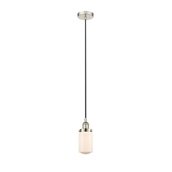 616-1PH-PN-G311 Innovations Lighting Dover - 1 Light Mini Pendant In Traditional Style-10.25 Inches Tall and 4.5 Inches Wide-Polished Nickel