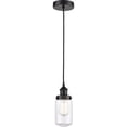 thumbnail image 1 of 616-1PH-BK-G312 Innovations Lighting Dover - 1 Light Mini Pendant In Traditional Style-10.25 Inches Tall and 4.5 Inches Wide-Matte Black Finish-Clear, 1 of 2