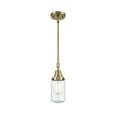 thumbnail image 1 of 447-1S-AB-G314 Innovations Lighting Dover - 1 Light Stem Hung Mini Pendant In Traditional Style-11.38 Inches Tall and 4.5 Inches Wide-Antique Brass, 1 of 1