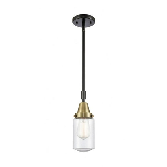 447-1S-BAB-G314-Innovations Lighting-Dover - 1 Light Stem Hung Mini Pendant In Traditional Style-11.38 Inches Tall and 4.5 Inches Wide-Black Antique