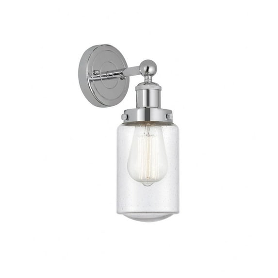616-1W-PC-G314 Innovations Lighting Dover - 1 Light Wall Sconce In Industrial Style-10 Inches Tall and 6.5 Inches Wide-Polished Chrome Finish-Mercury