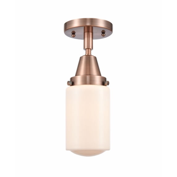 Innovations Lighting - Dover - 4.5 Inch 3.5W 1 LED Flush Mount Antique Copper