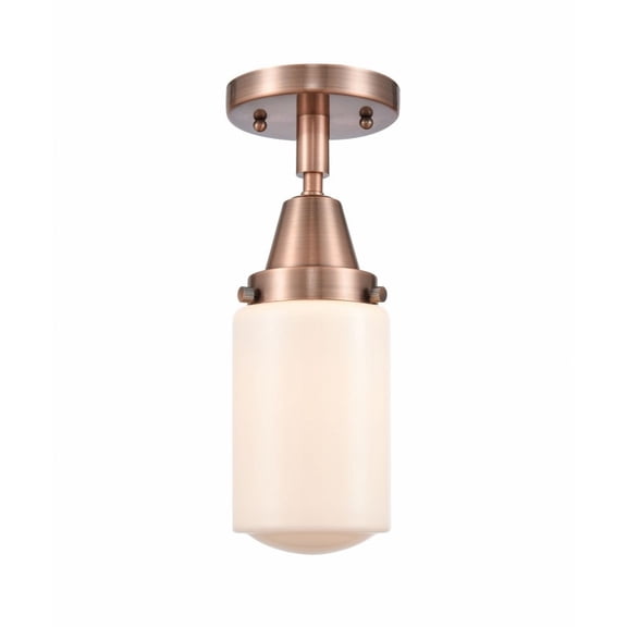 Innovations Lighting - Dover - 4.5 Inch 3.5W 1 LED Flush Mount Antique Copper