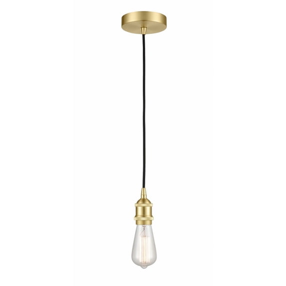 616-1P-SB Innovations Lighting Edison - 1 Light Edison Mini Pendant In ContemporaryStyle-8.75 Inches Tall and 2.5 Inches Wide-Satin Brass Finish
