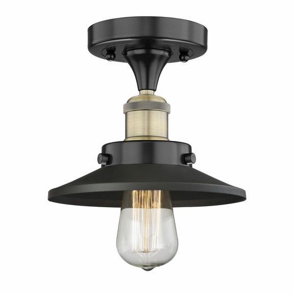 Innovations Lighting - Edison - 1 Light Semi-Flush Mount In Industrial