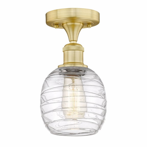 Innovations Lighting - Belfast - 1 Light Flush Mount In Industrial Style-9.75
