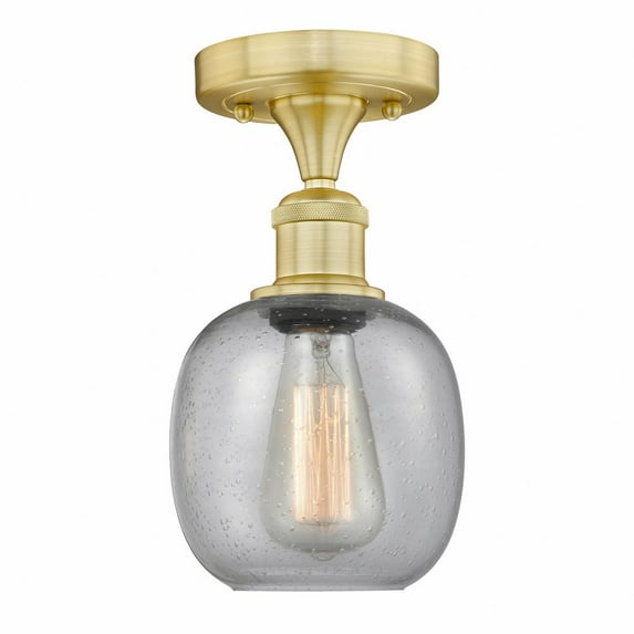 Innovations Lighting - Belfast - 1 Light Flush Mount In Industrial Style-9.75