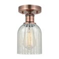 thumbnail image 1 of Innovations Lighting  Edison Caledonia - 1 Light 5" Semi-Flush Mount Mouchette/Antique Copper, 1 of 5