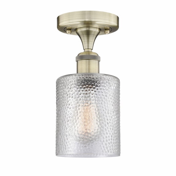 Innovations Lighting - Cobbleskill - 1 Light Semi-Flush Mount In Art Deco