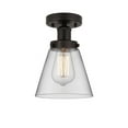 thumbnail image 1 of Innovations Lighting - Cone - 1 Light Semi-Flush Mount In Industrial Style-8.25, 1 of 5