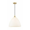 thumbnail image 1 of 616-1P-SG-GBD-161 Innovations Lighting Edison Dome - 1 Light Cord Hung Pendant In Industrial Style-17.75 Inches Tall and 16 Inches Wide-Satin Gold, 1 of 3