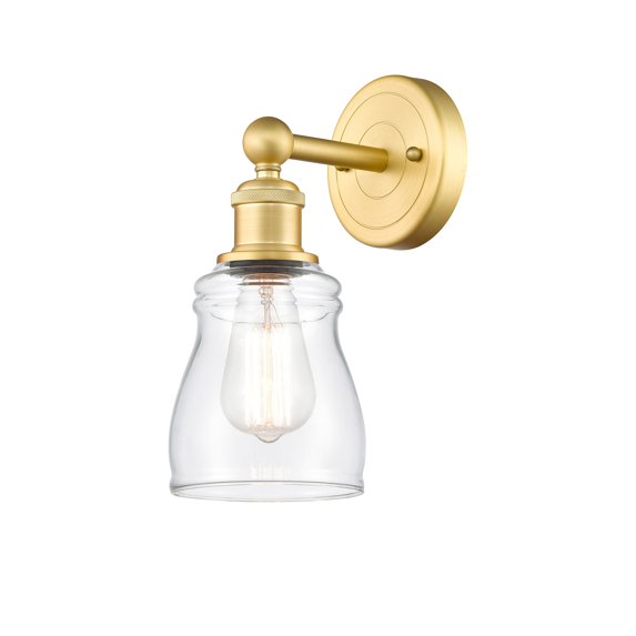 Innovations Lighting Ellery - 1 Light 5" Sconce Clear/Satin Gold