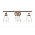 thumbnail image 1 of 516-3W-AC-G394 Innovations Lighting Ellery - 3 Light Bath Vanity In Nautiical Style-9 Inches Tall and 26 Inches Wide-Antique Copper Finish-Seedy Glass, 1 of 2