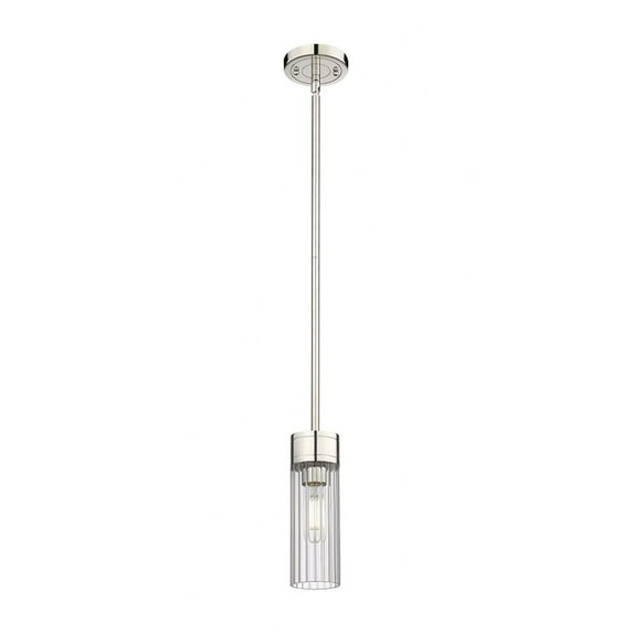 Innovations Lighting Empire - 1 Light 8" Stem Hung Pendant Clear/Polished Nickel