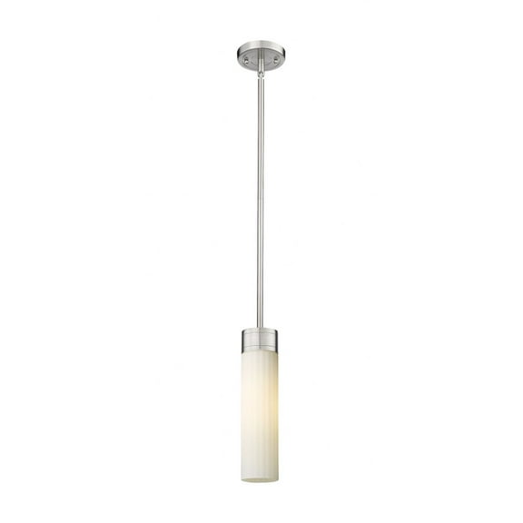 429-1S-SN-G429-11WH Innovations Lighting Empire - 1 Light Stem Hung Pendant In Modern Style-12.75 Inches Tall and 3.13 Inches Wide-Satin Nickel