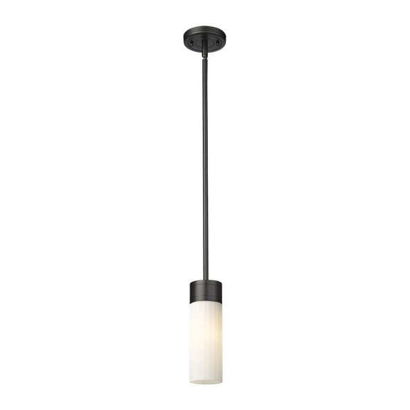 Innovations Lighting Empire - 1 Light 8" Stem Hung Pendant Matte White/Matte Black