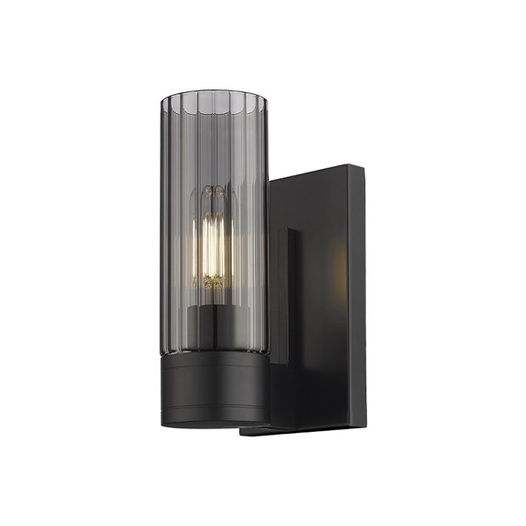 429-1W-BK-G429-8SM Innovations Lighting Empire - 1 Light Wall Sconce In Modern Style-9.5 Inches Tall and 3.13 Inches Wide-Matte Black Finish-Light
