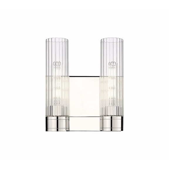 Innovations Lighting  Empire - 2 Light 11" Wall-Mounted Sconce Clear/Polished Nickel