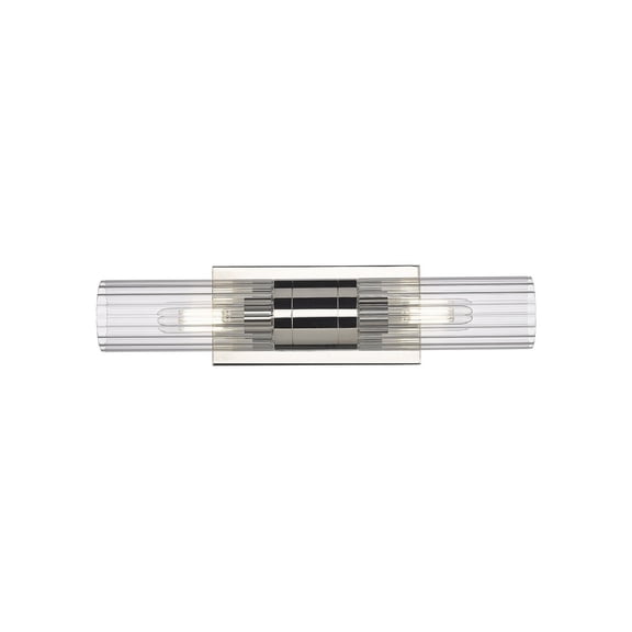 429-2WL-PN-G429-8CL Innovations Lighting Empire - 2 Light Bath Vanity In Modern Style-3.13 Inches Tall and 18.5 Inches Wide-Polished Nickel