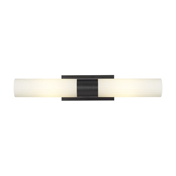 429-2WL-BK-G429-11WH Innovations Lighting Empire - 2 Light Bath Vanity In Modern Style-3.13 Inches Tall and 24.75 Inches Wide-Matte Black Finish-Matte
