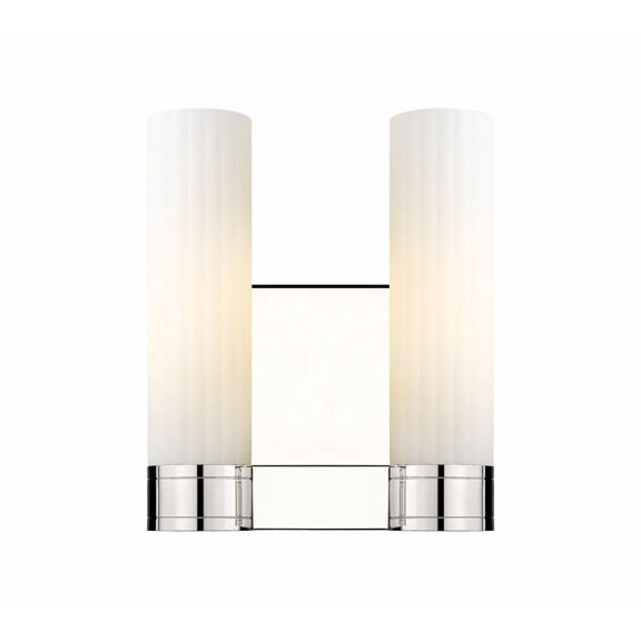 429-2W-PN-G429-11WH Innovations Lighting Empire - 2 Light Wall Sconce In Modern Style-12.63 Inches Tall and 10.5 Inches Wide-Polished Nickel