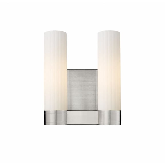 429-2W-SN-G429-11WH Innovations Lighting Empire - 2 Light Wall Sconce In Modern Style-12.63 Inches Tall and 10.5 Inches Wide-Satin Nickel Finish-Matte