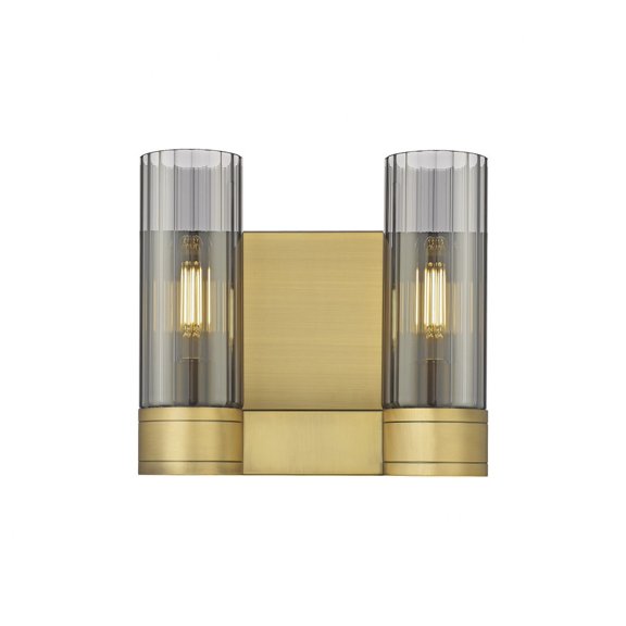 429-2W-BB-G429-8SM Innovations Lighting Empire - 2 Light Wall Sconce In Modern Style-9.5 Inches Tall and 10.5 Inches Wide-Brushed Brass Finish-Light