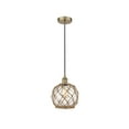 thumbnail image 1 of Innovations Lighting - Farmhouse Rope - 1 Light Cord Hung Mini Pendant In, 1 of 7