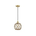 thumbnail image 1 of Innovations Lighting - Farmhouse Rope - 1 Light Cord Hung Mini Pendant In, 1 of 7