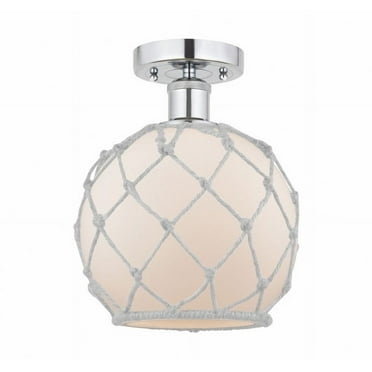 Innovations Lighting - Farmhouse Rope - 1 Light Semi-Flush Mount In Industrial