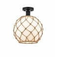 thumbnail image 1 of Innovations Lighting - Farmhouse Rope - 1 Light Semi-Flush Mount In Industrial, 1 of 1