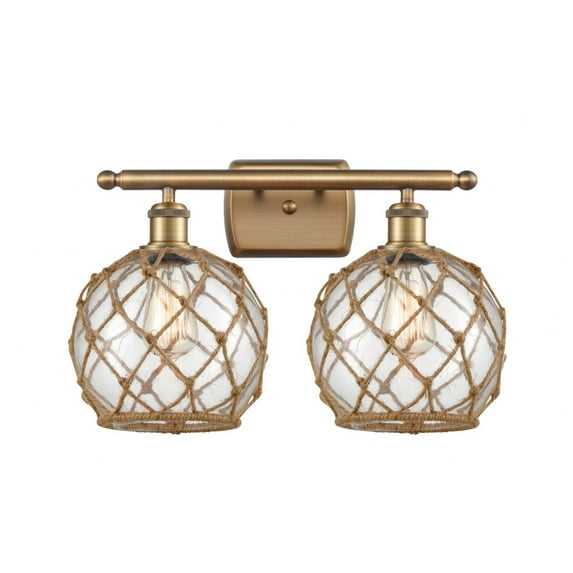 Innovations Lighting - Farmhouse Rope - 2 Light Bath Vanity In Industrial