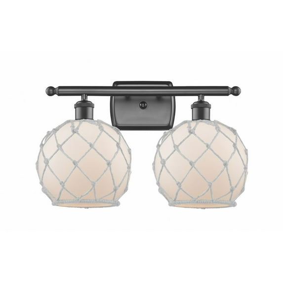 Innovations Lighting - Farmhouse Rope - 2 Light Bath Vanity In Industrial