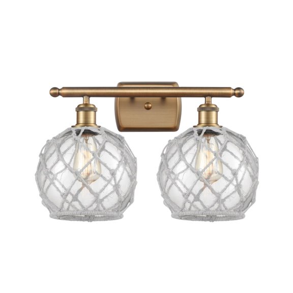 Innovations Lighting - Farmhouse Rope - 2 Light Bath Vanity In Industrial