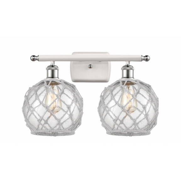 Innovations Lighting - Farmhouse Rope - 2 Light Bath Vanity In Industrial