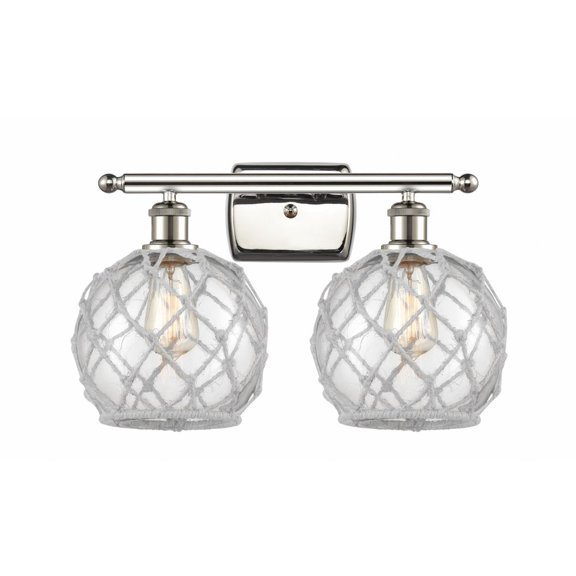 Innovations Lighting - Farmhouse Rope - 2 Light Bath Vanity In Industrial