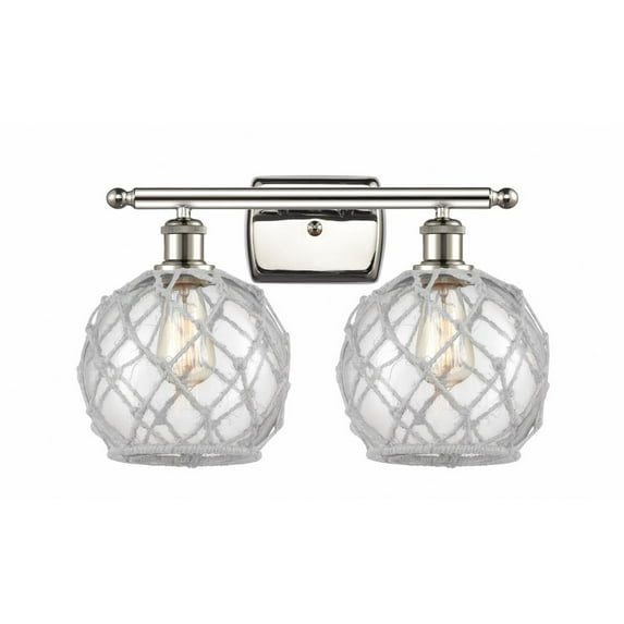 Innovations Lighting - Farmhouse Rope - 2 Light Bath Vanity In Industrial