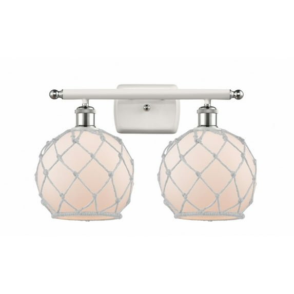 Innovations Lighting - Farmhouse Rope - 2 Light Bath Vanity In Industrial