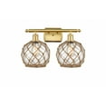thumbnail image 1 of Innovations Lighting - Farmhouse Rope - 2 Light Bath Vanity In Industrial, 1 of 2
