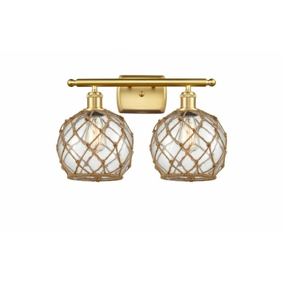Innovations Lighting - Farmhouse Rope - 2 Light Bath Vanity In Industrial