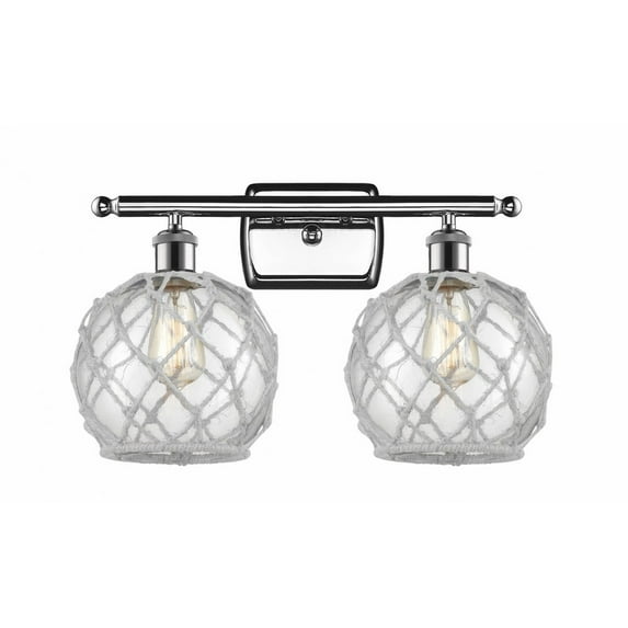 Innovations Lighting - Farmhouse Rope - 2 Light Bath Vanity In Industrial